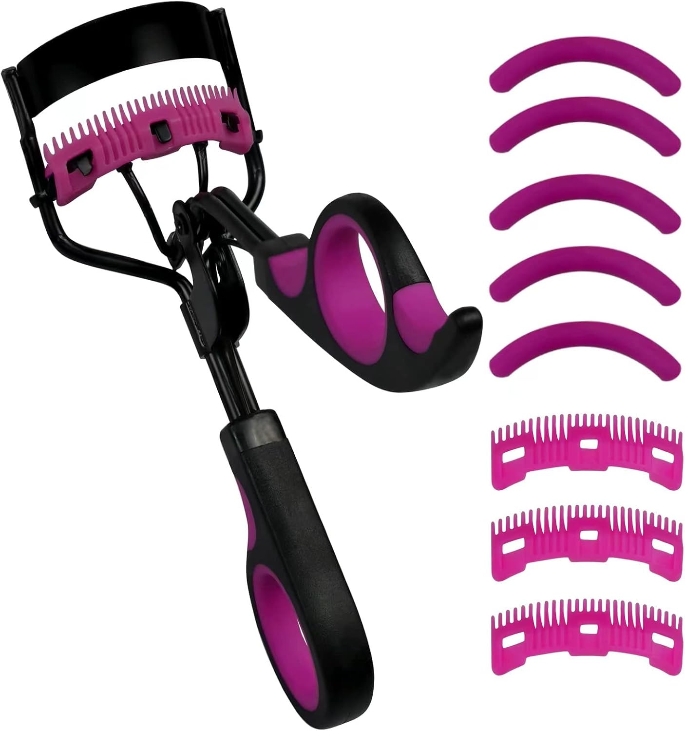 Eyelash Curlers with Comb IMMER LIEBEN Lash Curler with 5 Replacement Refills, 3