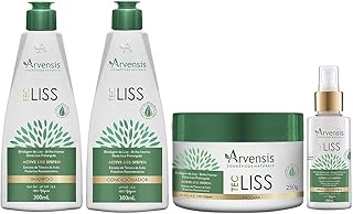 Kit Arvensis Tec Liss Shampoo + Condicionador 300ml + Máscara 250g + Protetor Térmico - 120ml