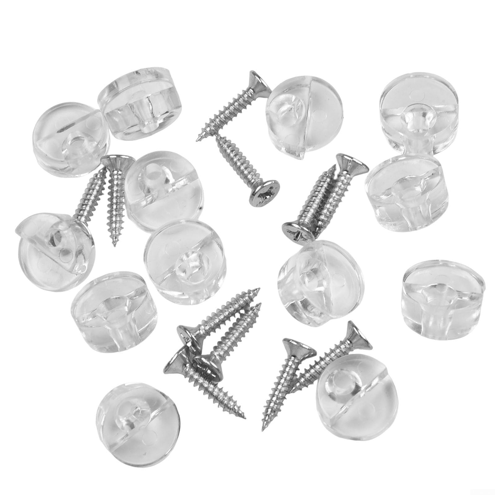 Set Di 240 Clip Per Fissaggio Vetri E Specchi - Con Viti, Offset 5mm, 4 Colori (Trasparente/Bianco/Nero/Marrone) - Foto 9