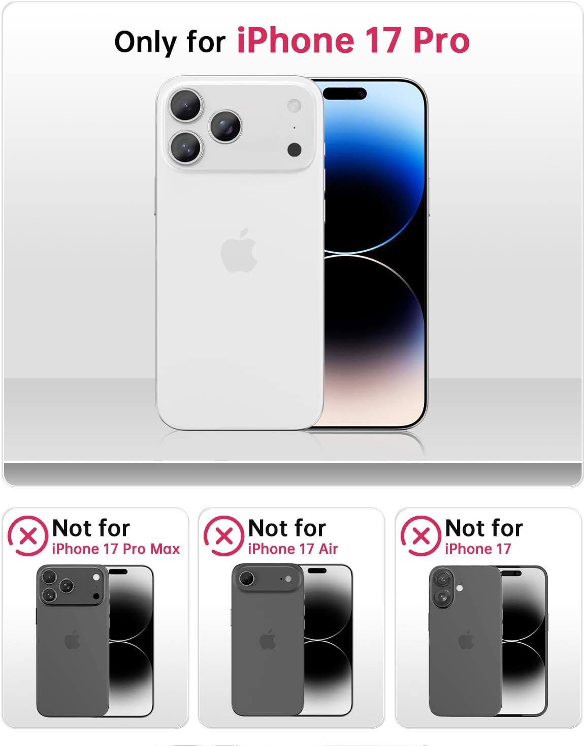 SCORPIFY for iPhone 17 Pro Case [Compatible with MagSafe] with Purple Nemophila Floral Design, Cute Clear Flower Magnetic Phone Cover for Women Girls, Slim Bumper with Gold Accents FL-Purple Nemophila for iPhone 17 Pro