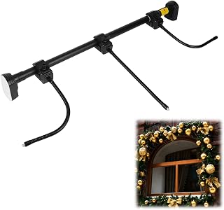 Garland Hanger for Front Door Set, Adjustable Fits 80cm/32in-100cm/40in Heavy-Duty Outdoor Garland Holder for Door Frame Christmas Halloween Doorway Wreaths Decoration Tool