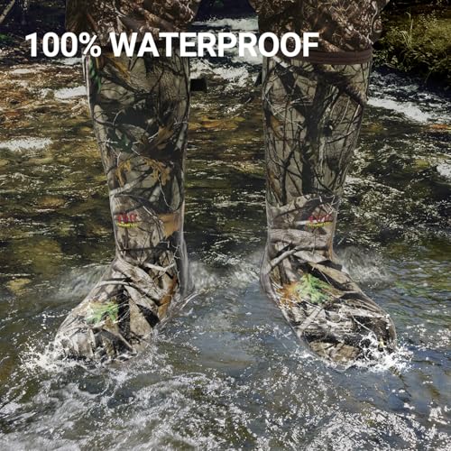 Obcursco 400g Insulation Rubber Hunting Boots for Men, Insulated Waterproof 6mm Neoprene Boot for Hunting (Camo)4