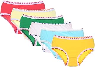 Kit 6 Calcinhas Algodão Infantil Mechler Multicolorido