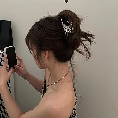 Miniatura 5 de Pinzas para el cabello de mariposa, pinzas grandes para el cabello, pinzas de sujeción fuerte para cabello fino o grueso, pinzas de agarre para el
