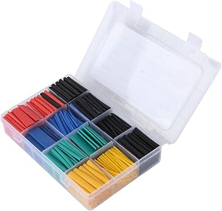 Variedade de envoltório termorretrátil de arame colorido, kit de tubulação termorretrátil elétrica para fios