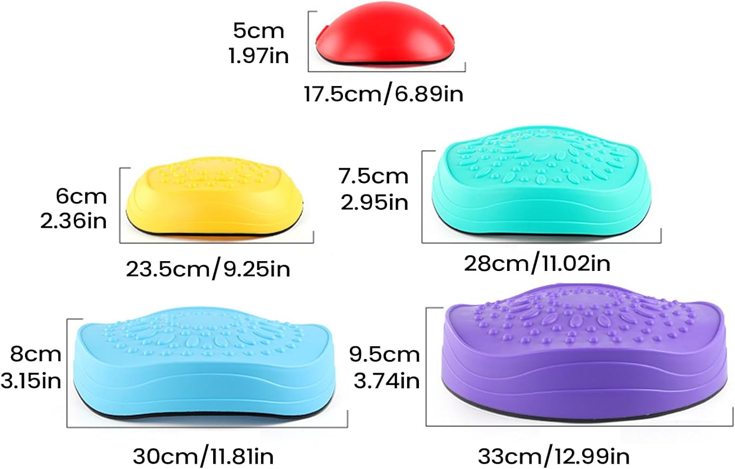 Balance Stepping Stones for Kids | Non-Slip Toy,Balancing Stones - for Coordination Indoor Outdoor Garden Course Exercise