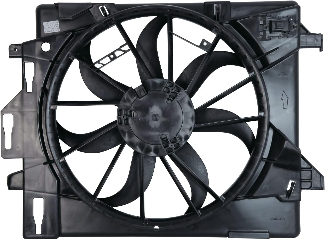 TYC 621860 Cooling Fan Assembly Compatible with 2008-2016 Dodge Caravan/Grand Caravan