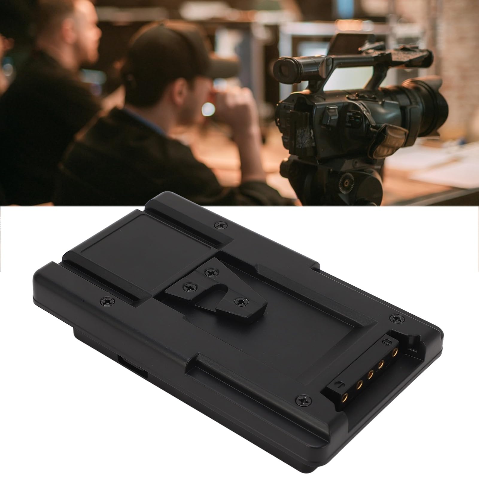 Material de ABS Montaje Dorado a V Placa adaptadora del convertidor de batería V con Salida de Toque D para cámaras, monitores, EVFS S GP A Conversión para baterías