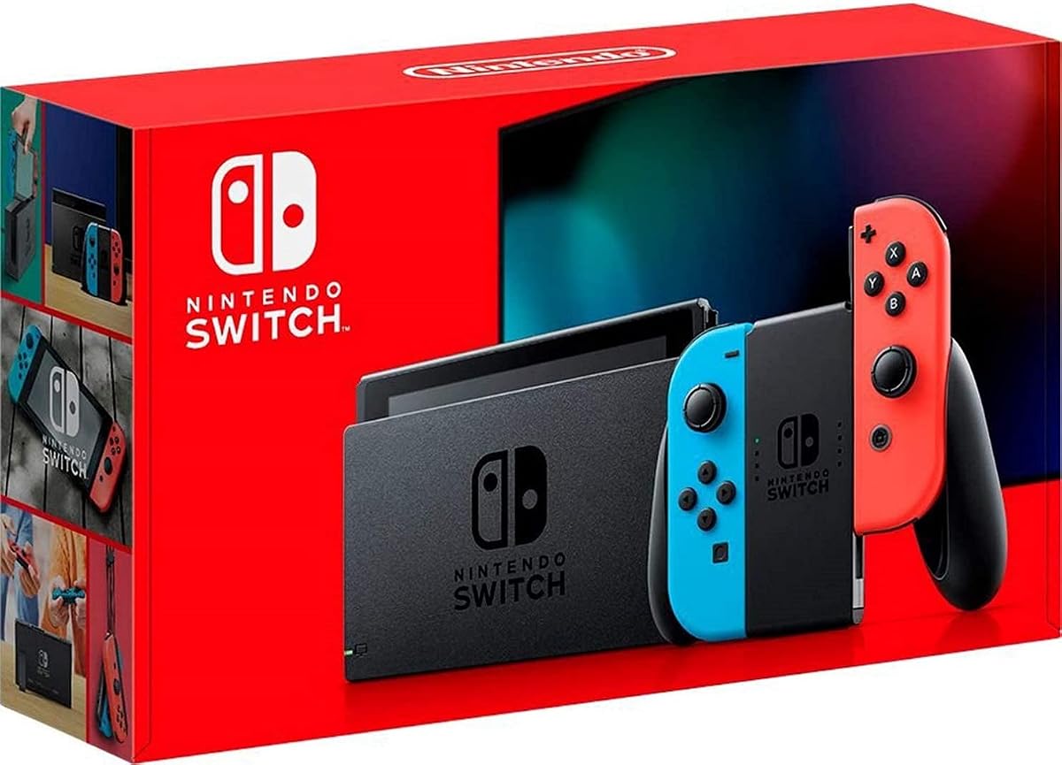 Nintendo - Consola Switch de 32 GB - Joy-Con rojo neón/azul neón