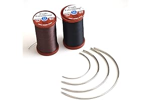 Heavy-Duty Curved Upholstery Needles for Precise Hand Sewing