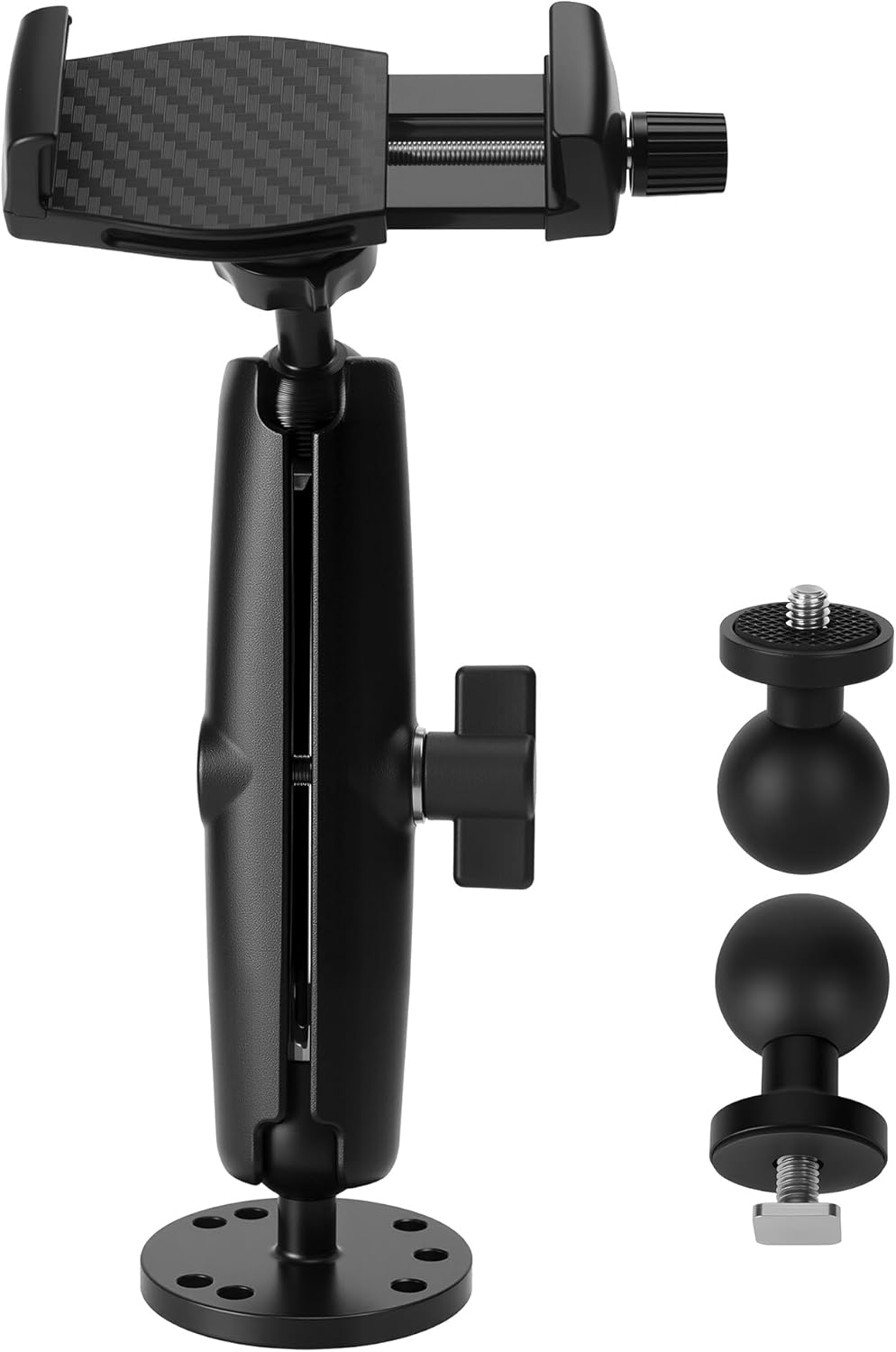 RotoGrip Phone Holder, Adjustable Cell Phone Mount for Kayaks, Secure Kayak Phone Holder for Fishing Black Holder Mount Only