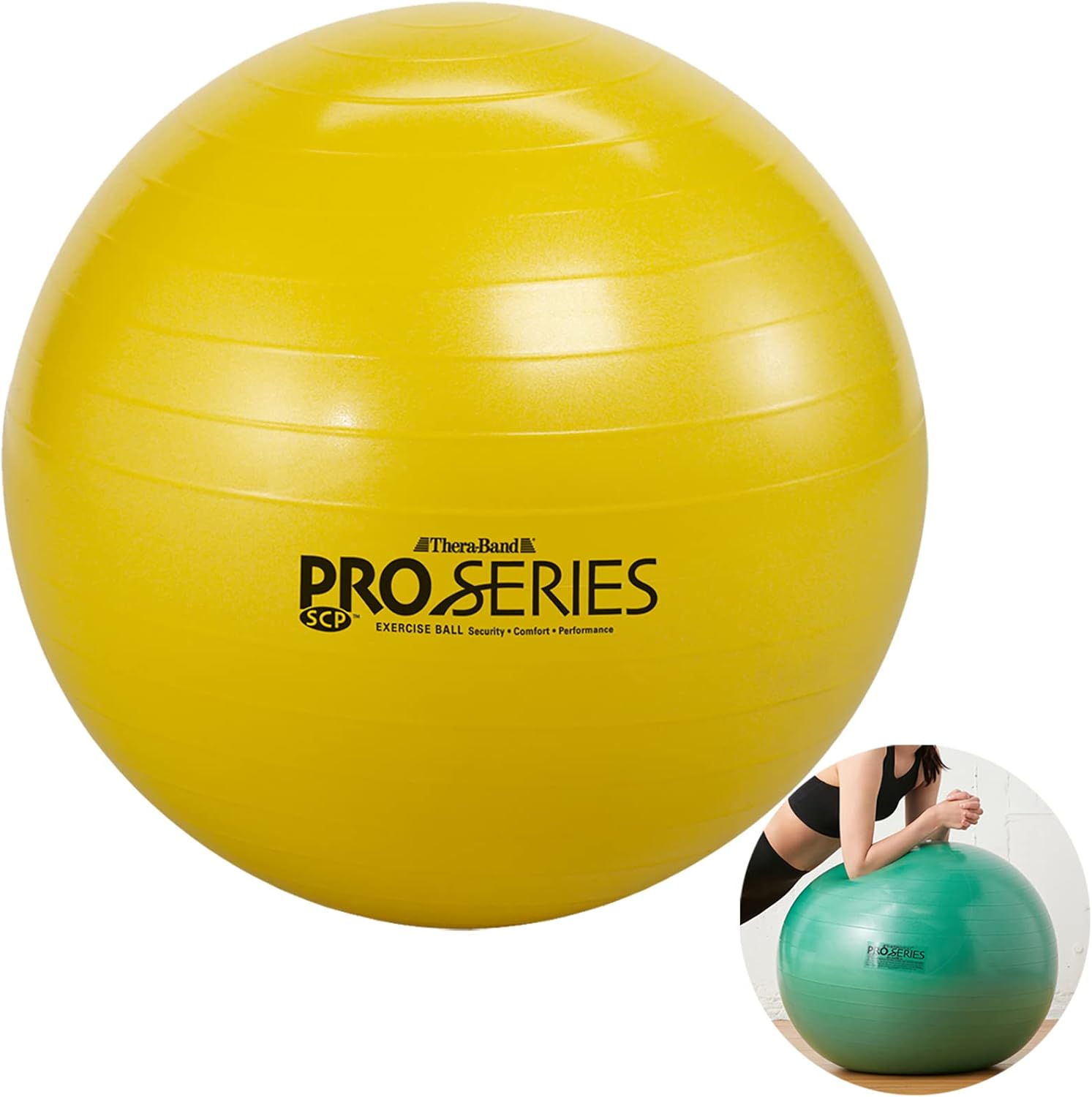 D&M(ディーアンドエム) Ceraband Balance Ball, Exercise Ball, 17.7 inches (45 cm), Yellow, SDS-45, Manual Included, Heavy Duty for Chair, Core Training, Stretching, Warm-up, Exercise, Fitness, Rehabilitation