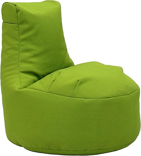 Factory Direct Partners Element Paddle Out 14031-LM - Puf para niños, cómodo asiento flexible relleno de frijoles para interiores y exteriores, para