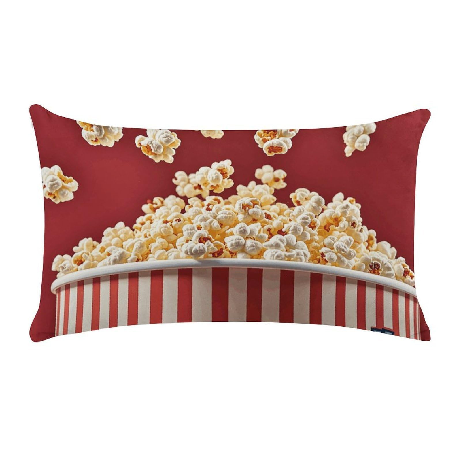Popcorn Pillow Cases for Sofa, Super Soft Plush Pillow Cover with Zipper, Luxury Cozy Pillow Shams for All Seasons, Lightweight Pillowcases for Bedroom, 12" X 20"