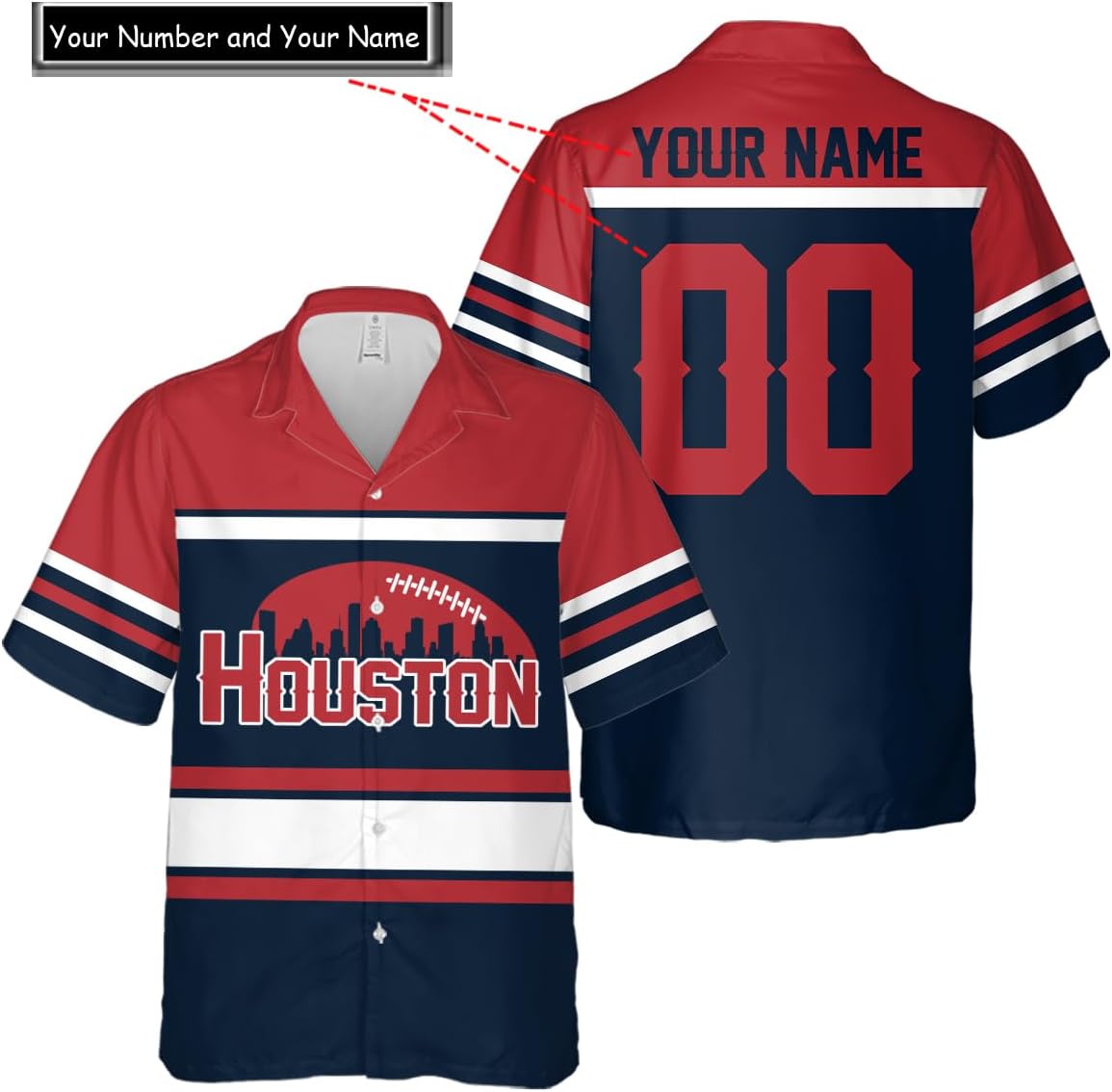 Discover Personalized Houston Football Team Texans Hawaiian Shirts for Men, Gift for Fan