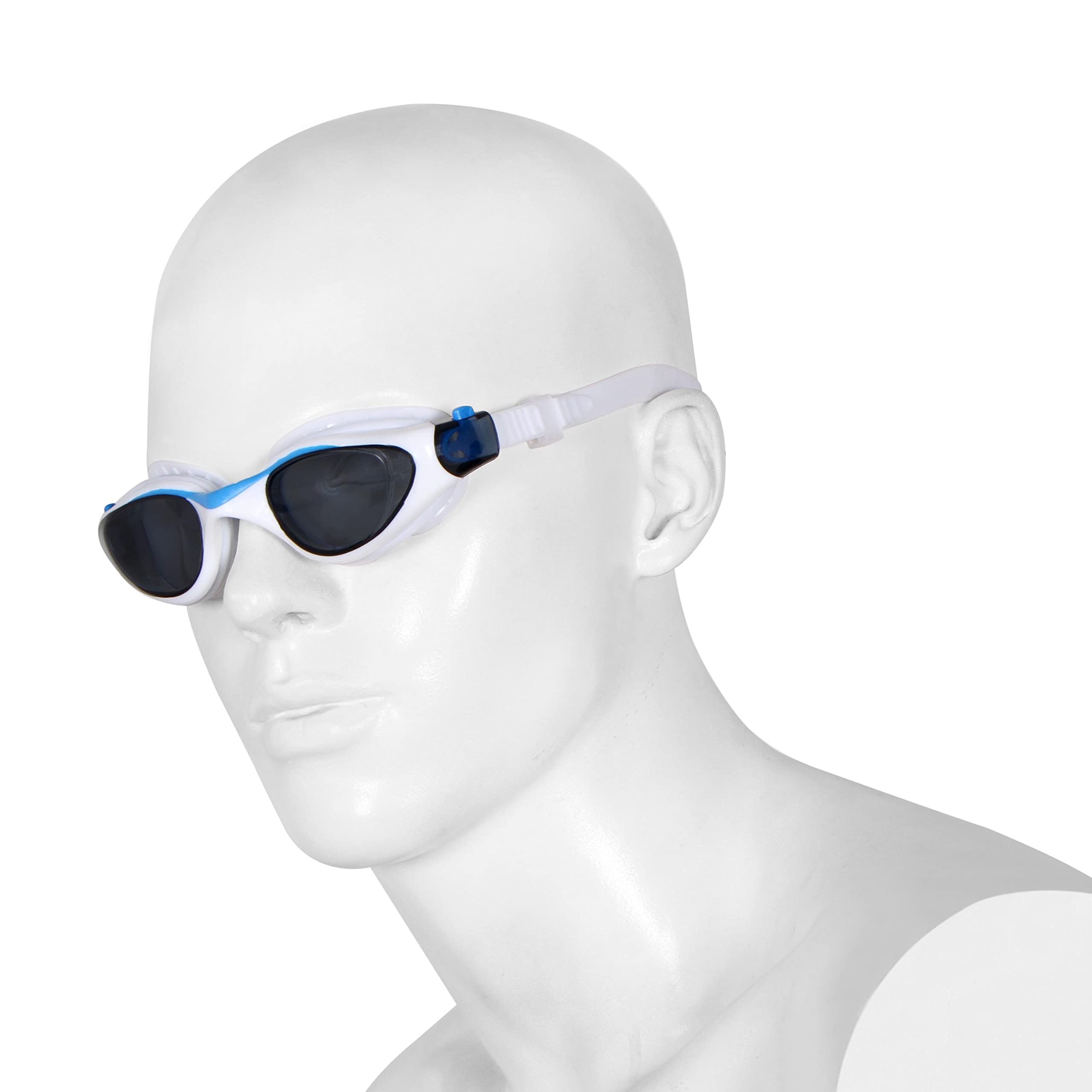 Nivia Unicore Swimming Goggles for Men & Women with Adjustable Strap Goggles for Swimming, Swimming Goggles for Women, Swimming Goggles for Adults (White) (B07LGRBTMK) Amazon Price History, Amazon Price Tracker