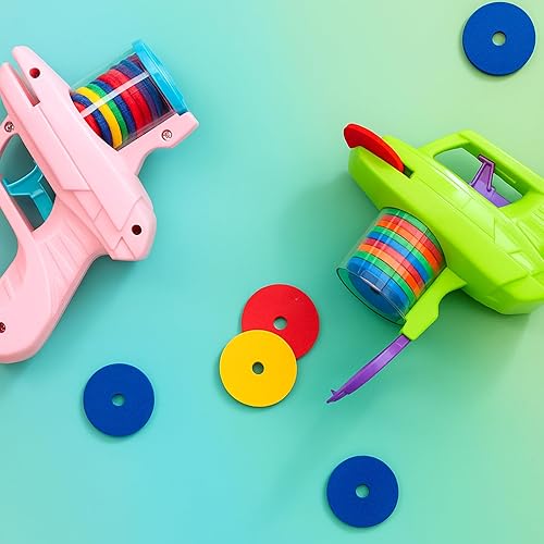 Vista 59 de Sumind Lanzador de discos de espuma de 2 piezas con cremallera Shooter Disparador de discos (naranja, verde)