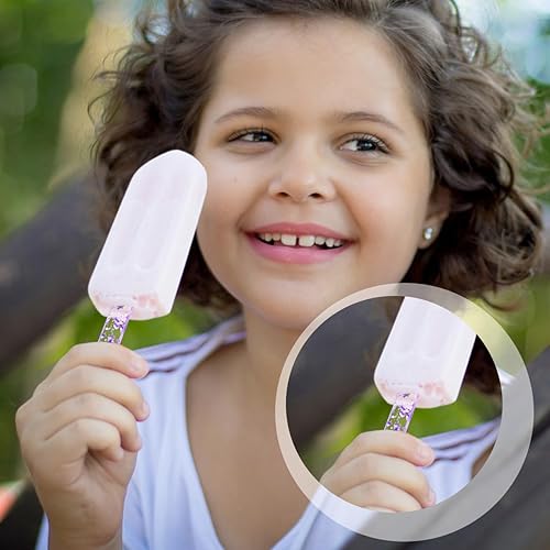 Miniatura 6 de 20 palitos de paletas acrílicas reutilizables de 4.5 pulgadas para hacer paletas de hielo, cake pop, dulces y manualidades (colorido)