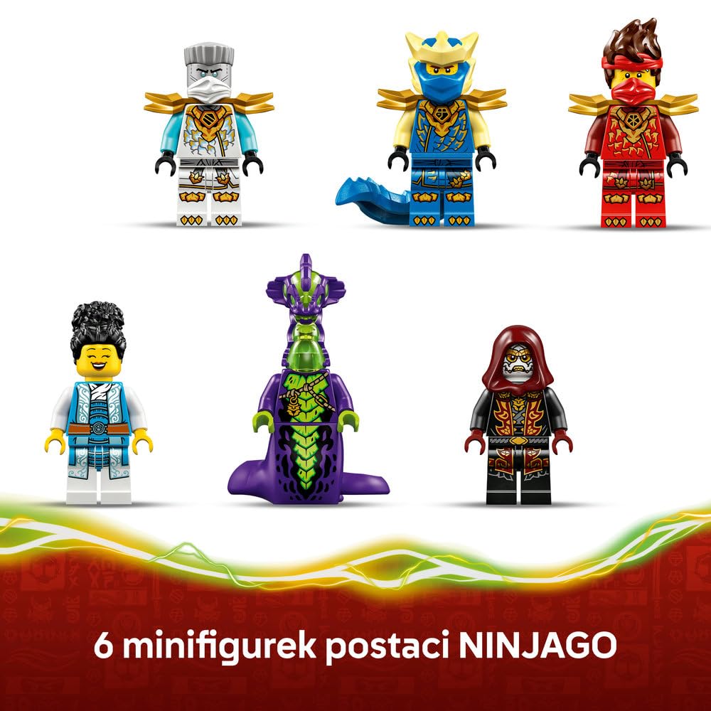 LEGO NINJAGO Bitwa ninja: domek na drzewie z pojazdami 71857 | pojazd ninja, zabawka akcji, prezent dla chłopca i dziewczynki 7+, misja ninja, 642 elementy