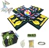 Surprise Box 5-layer set, suitable for holding snacks, photos, cash, with double-sided tape, ribbons, and laser butterflies. It is ideal for use as a birthday gift,or Valentine's Day surprise gift. Dimensions: 9x9x6.3 inches.(red)
