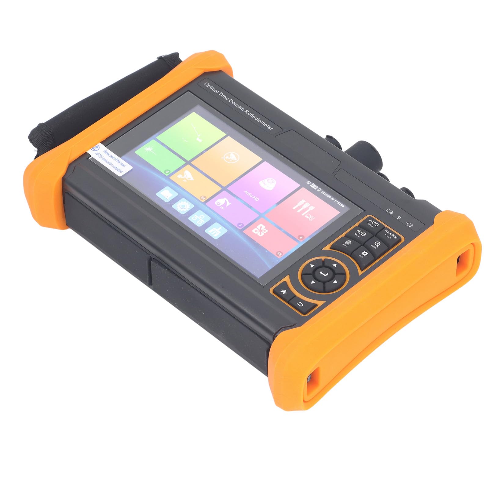 OTDR Measurement 1310 1550nm 28 26dB Detection, 5.4 Inch Screen, Multi Functional Tester with HD VGA Input and Support for CCTVs Camera MonitorIP Discovery IPC Test WiFi (UK Plug)