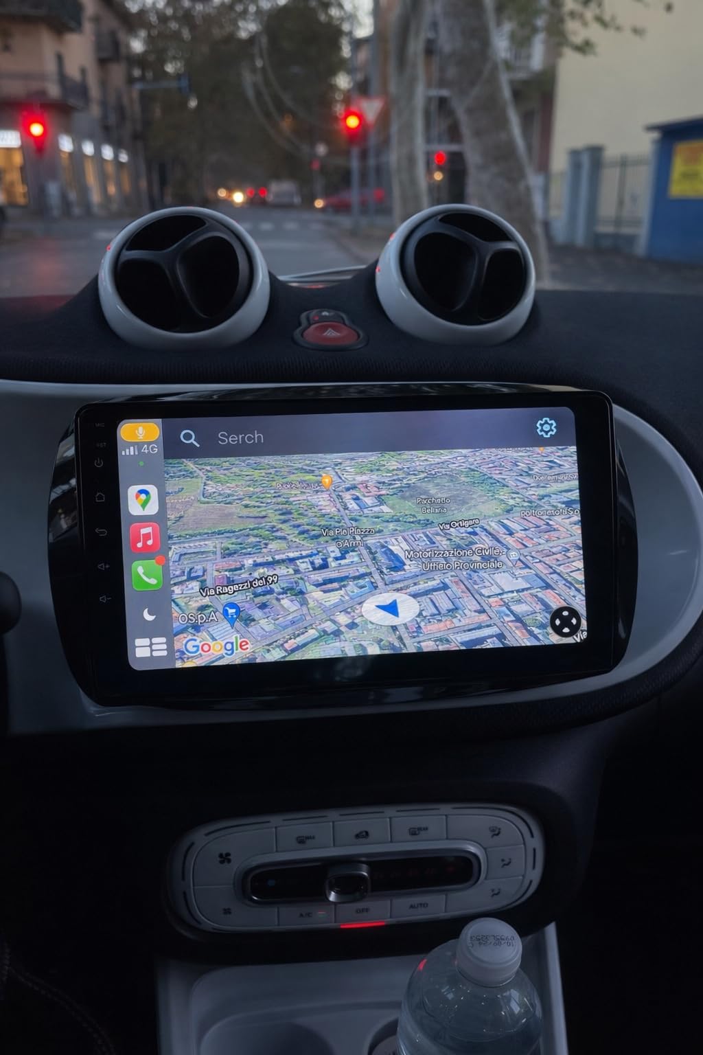 Autoradio per Smart 453 (2015–2020) – Display 9" HD, Android con Apple CarPlay Wireless & Android Auto, 4GB RAM 64GB ROM, CANBUS Incluso, Design OEM