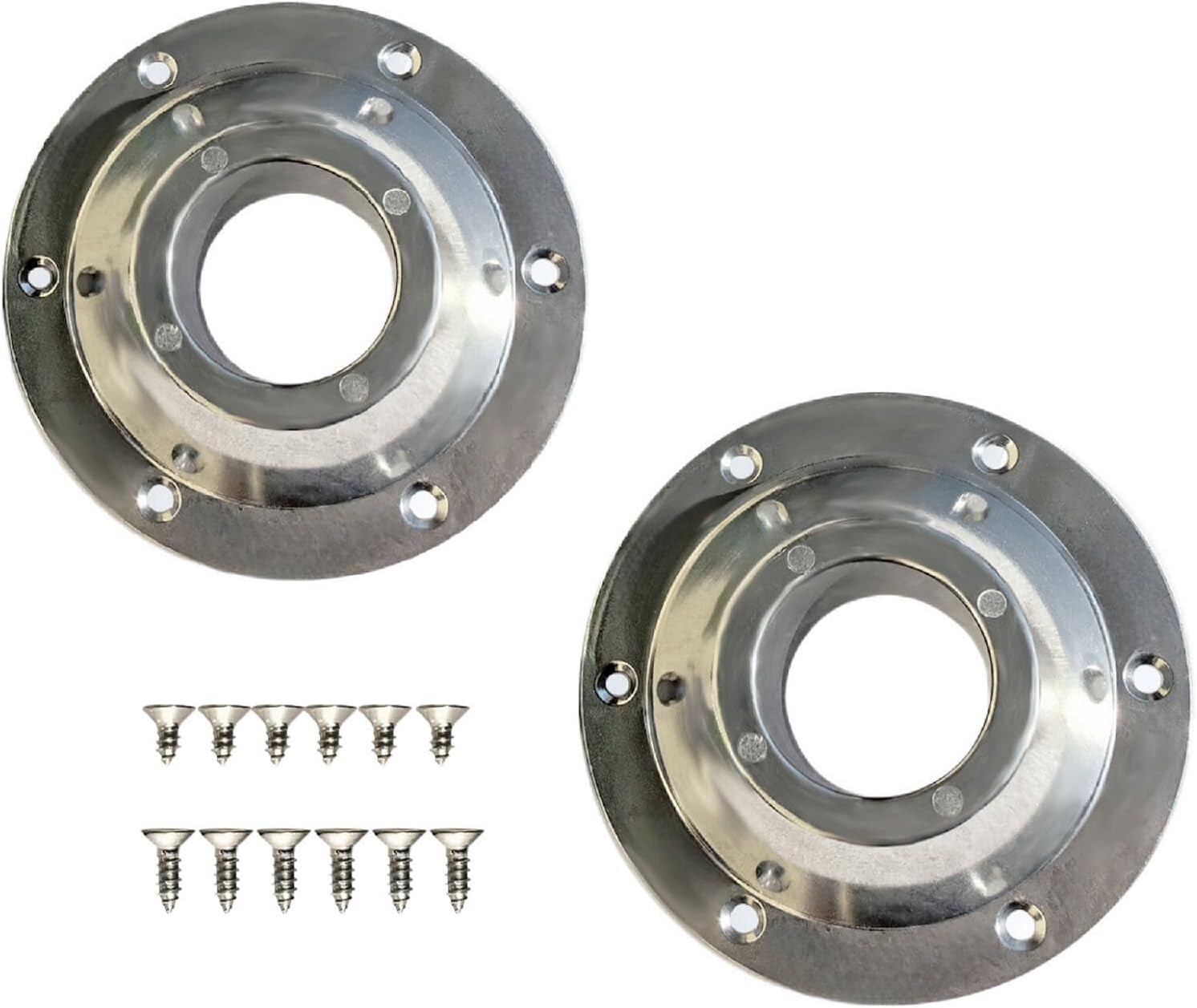 Schumaho Standard RV Table Base (2 PACK, Silver) Aluminum