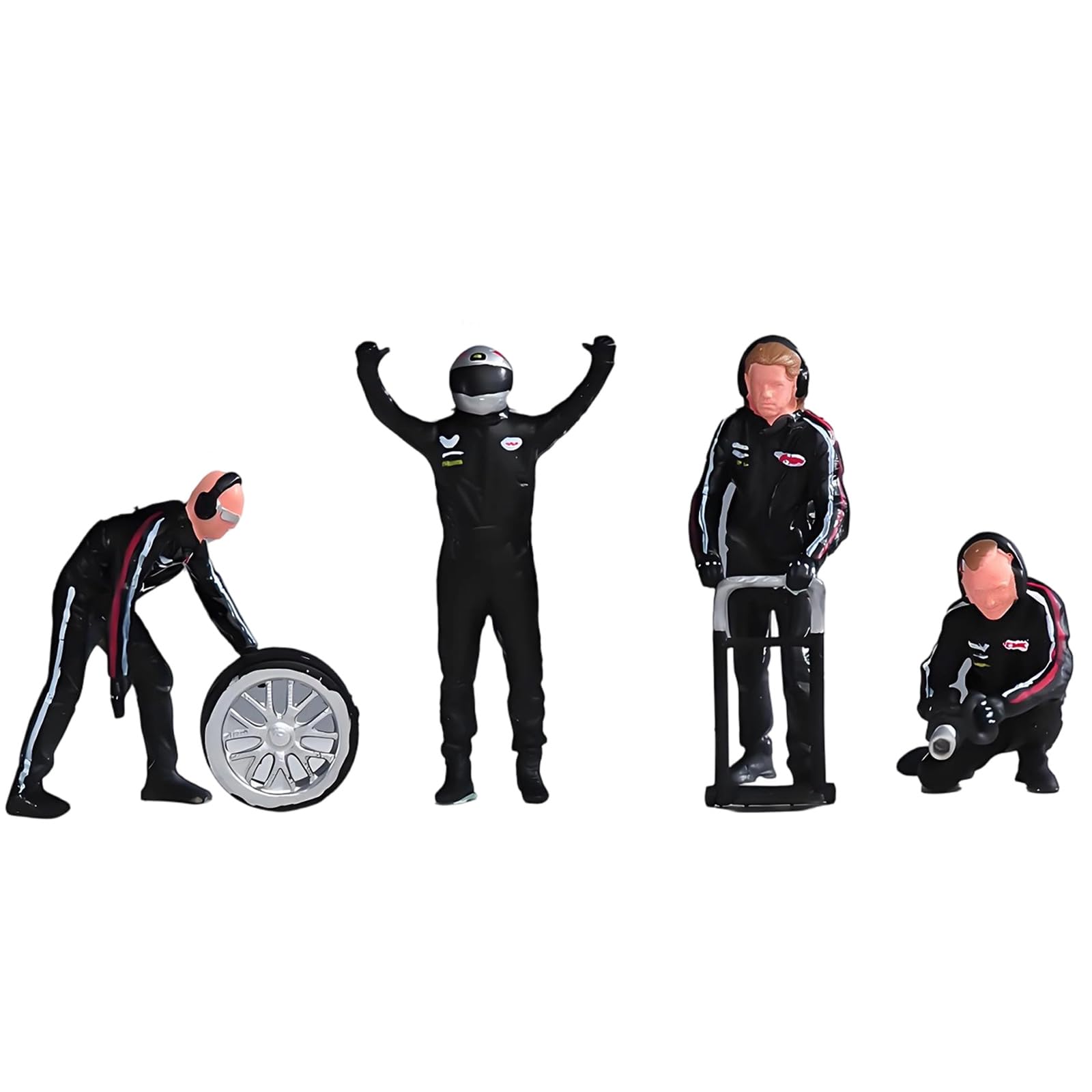 Elnwnnkc 1: 64 Scale Car Mechanics Engineers Miniature Resin Figure for Model Scene and Display Workshop Scene Accessories