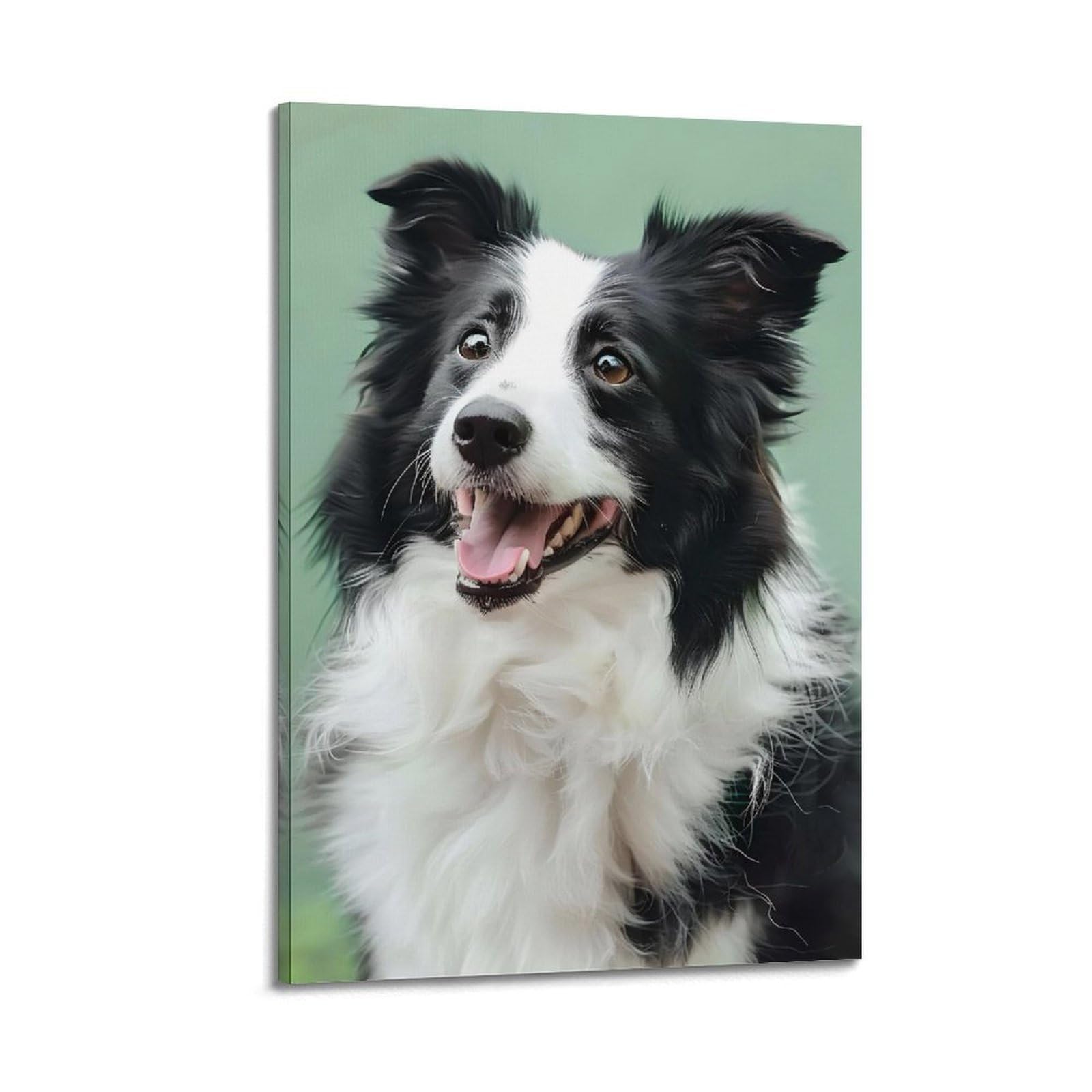 WZKTCL Animal Artwork Poster Border Collie Poster Decorative Painting Canvas Wall Posters And Art Picture Print Modern Family Bedroom Decor Posters 24x36inch(60x90cm)