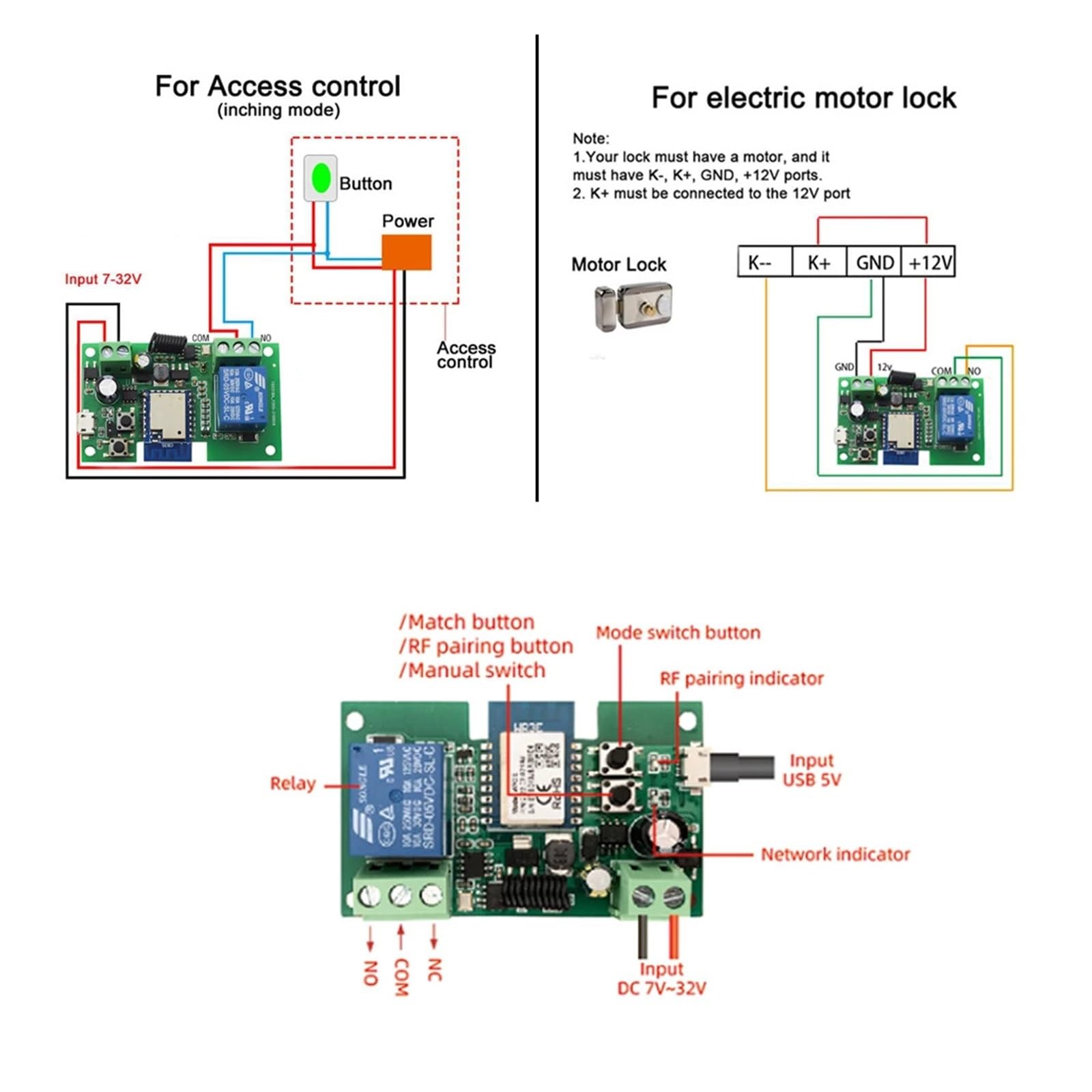 Automatischer Toröffner, Garagentoröffner-Controller Smart Switch On Off Relaismodul Tor öffnen Sprachsteuerung(4CH 85-250V CASE)