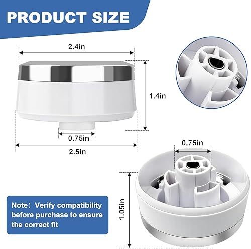 Miniatura 3 de WE01X24552 Reemplazo de la perilla de control del temporizador de la secadora, para perilla de temporizador de secadora GE, reemplazar GTD42EASJ2WW