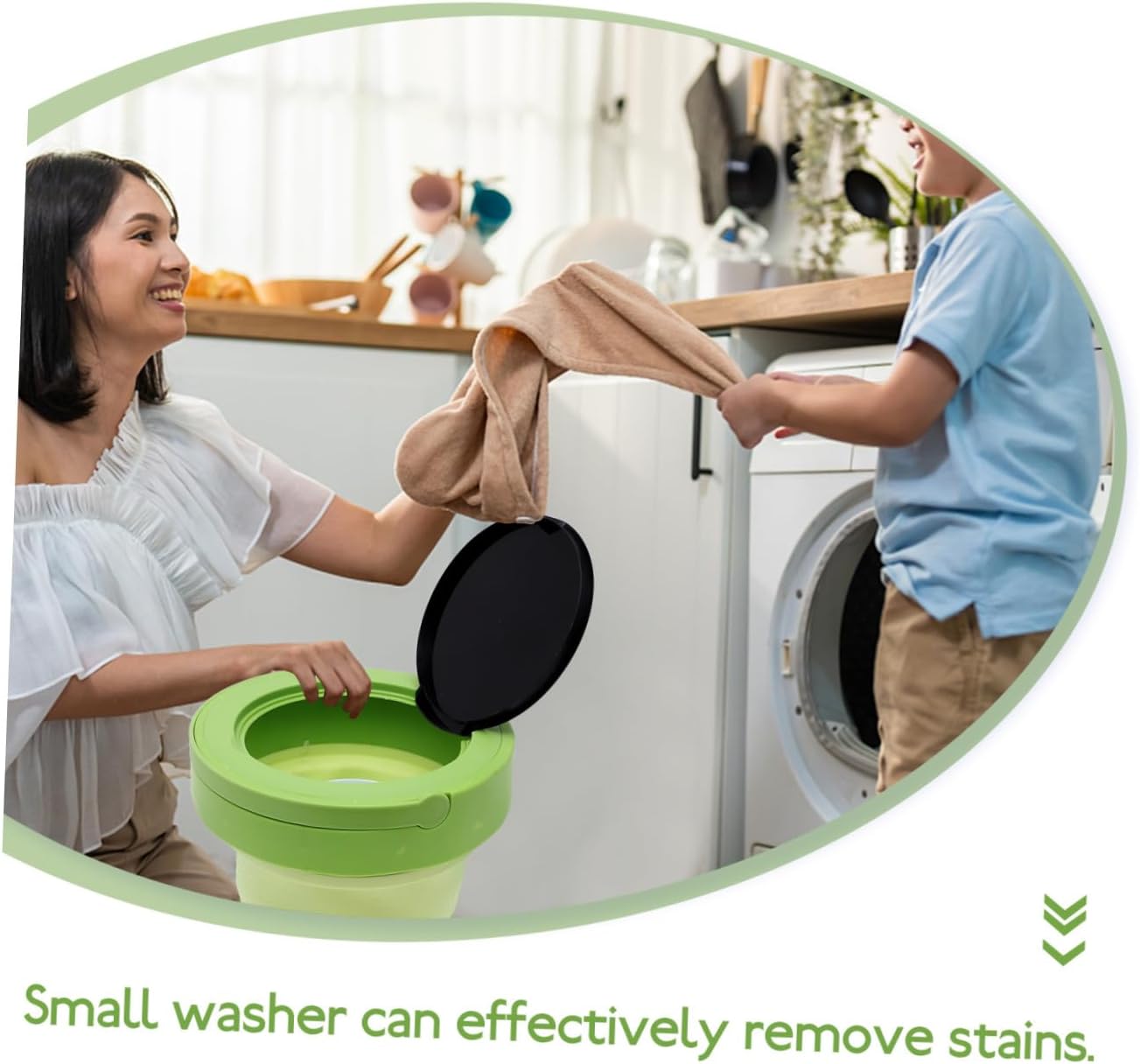 Portable Mini Washer Compact Folding Travel Washing Machine with High- for Apartments and Camping Efficient Clothes Cleaner Us Plug