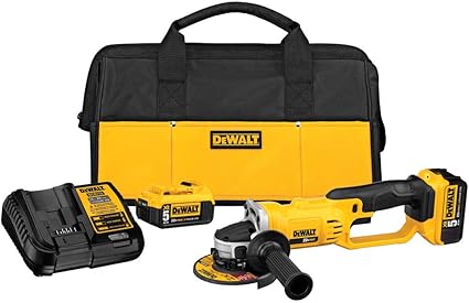 DEWALT 20V MAX* Angle Grinder Tool Kit, 4-1/2-Inch (DCG412P2)
