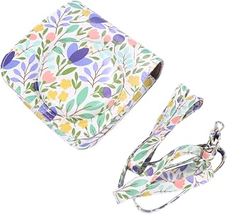 HONMEET Bolsa Para Câmera Instantânea Fotograficas Instantaneas Bolsa Para Viagem Em Couro Pu Bolsa Para Câmera Com Alça Para Câmera Bolsa Ajustável Para Viagem Com Câmera Acessórios Para
