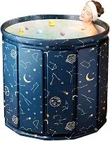 Banheira Dobrável SPA Adulto Portátil, 70cm, 254 Litros, Ofurô Reforçado com Drenagem Rápida