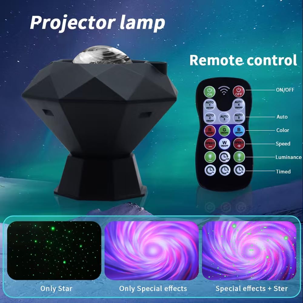Northern Galaxy Light Projector Star Night Light with Timer and Remote Control for LED Star Projector for Ceiling Bedroom Decoration Party