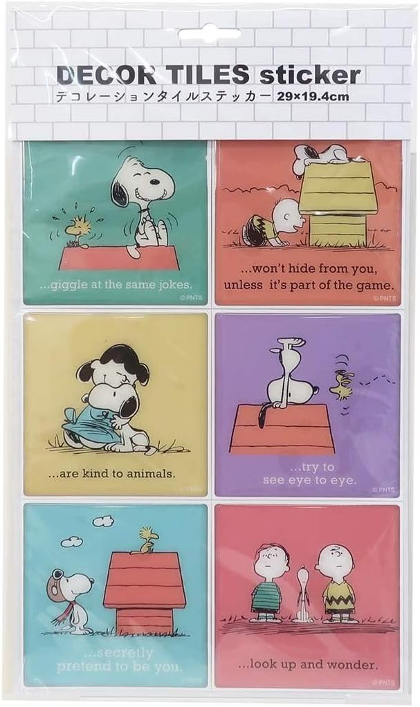 S&C Corporation PWD31 Snoopy Sticker Tile Pattern No. 6