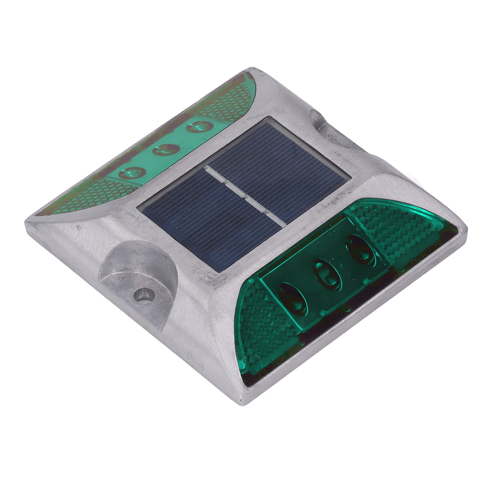 Lampe Solaire de Pont en Alliage d'Aluminium, Goujon de Route Solaire étanche avec Panneau Silicium Monocristallin pour Trottoir