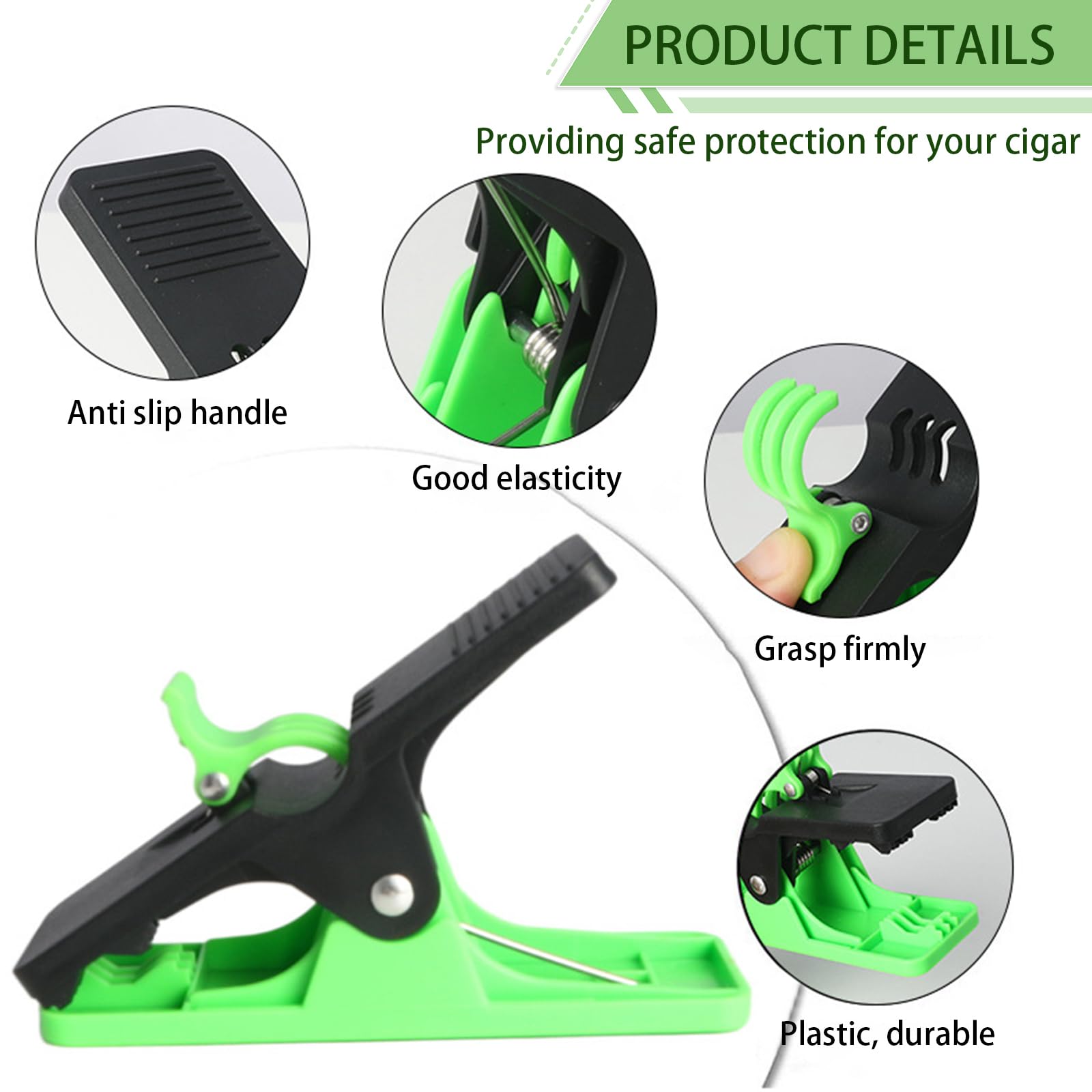 Porta sigari per carrello da golf, clip per sigari da golf, accessorio da golf per gli amanti dei sigari, accessori multiuso per sigari, adatto per carrelli da golf, sedie da spiaggia, navi e