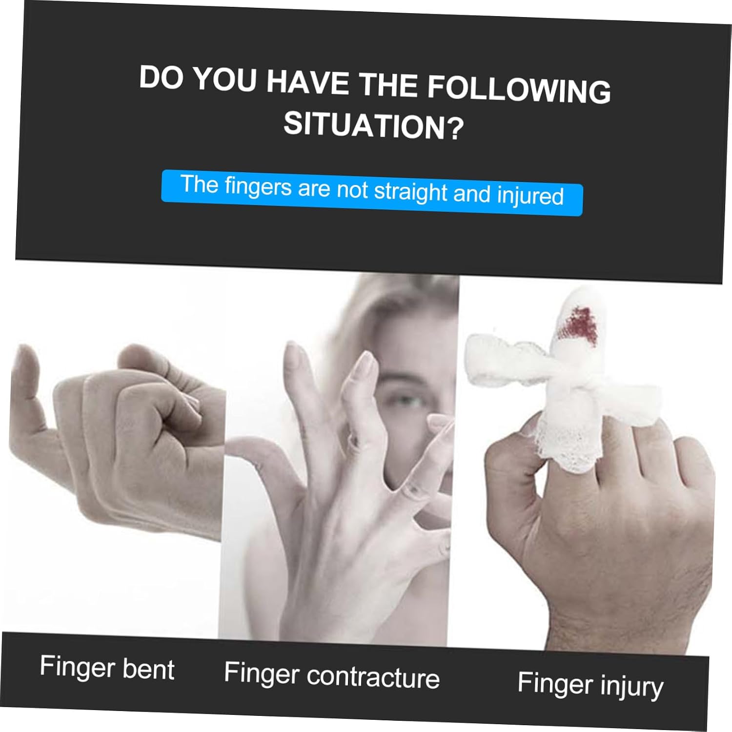 5sets Finger Guards for Cutting Hand Therapy Splint Mallet Finger Brace Trigger