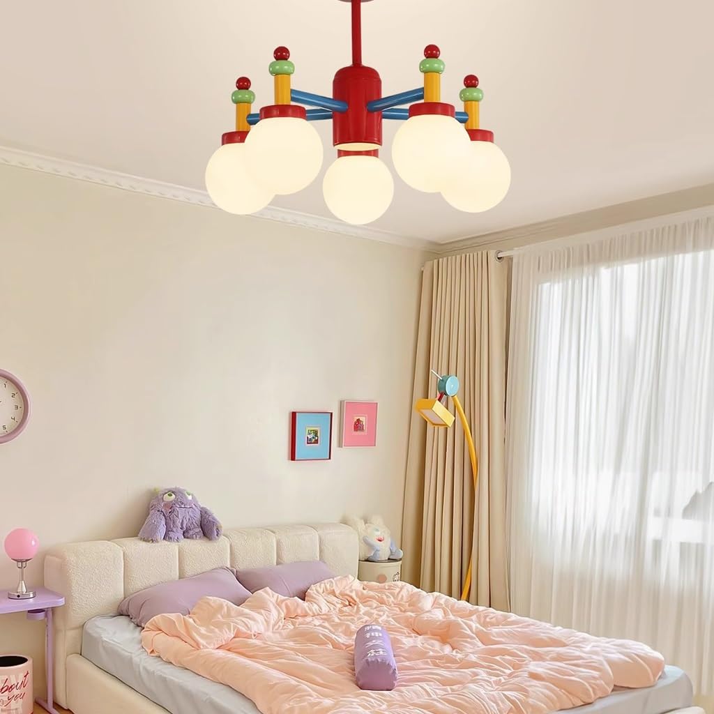 Żyrandole, Kolorowe Nowoczesne Kreatywne Kreskówkowe Światło Sufitowe Dziecko Deco 3 kolory do pokoju dziecięcego sypialnia ogród dziecięcy salon/5 głowic moda regularna