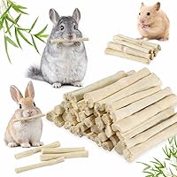 Vista 7 de Sukh 240g de palitos masticables de bambú dulce - Palitos de bambú natural para conejos, juguete masticable para animales pequeños, golosinas