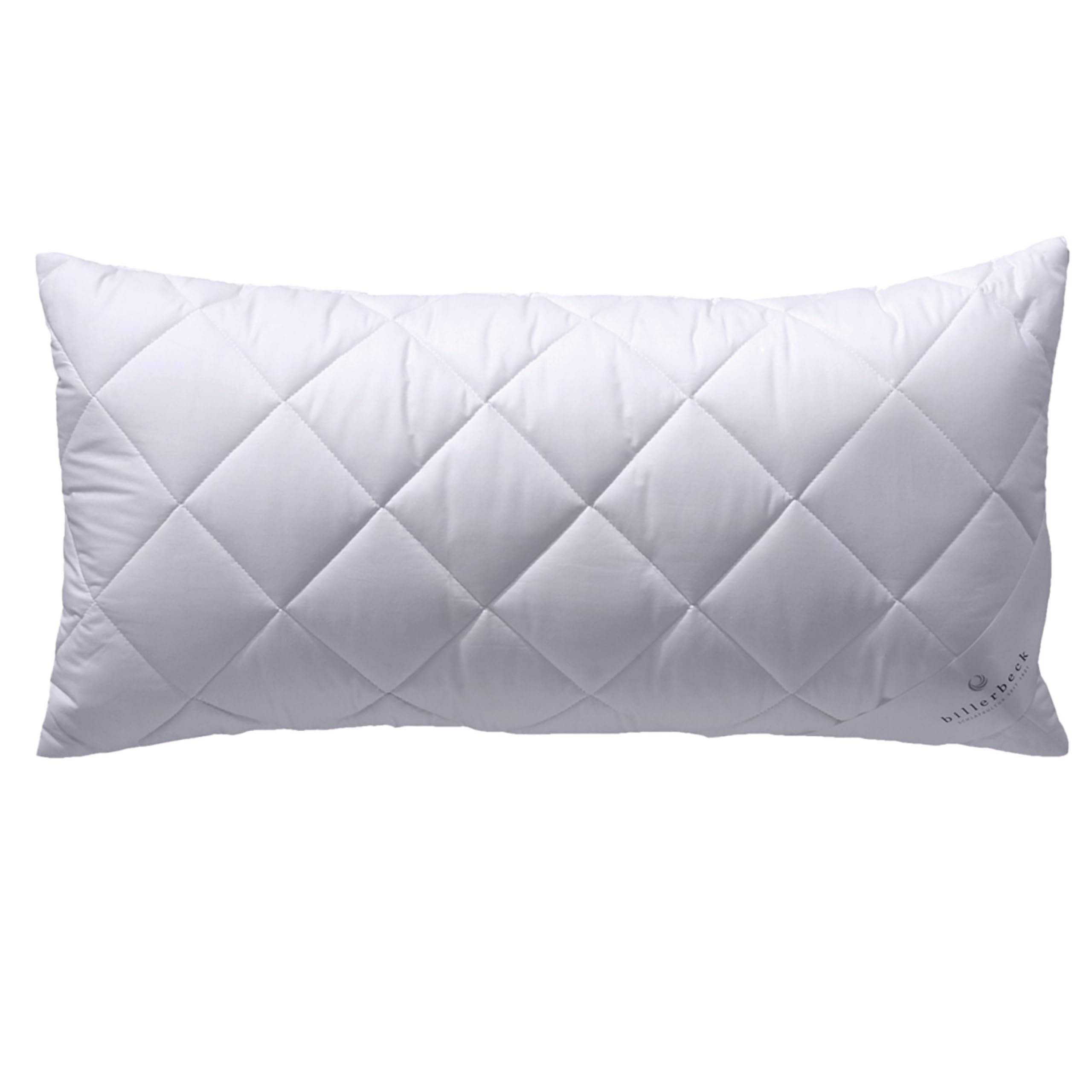 billerbeck Kopfkissen E22 Wash-Star - Faserkissen 40 x 80 cm - mittlerer Stützkraft – Bezug aus Baumwolle mit Reißverschluss – MAGICfill 95 - Hohlfaser, Weiß
