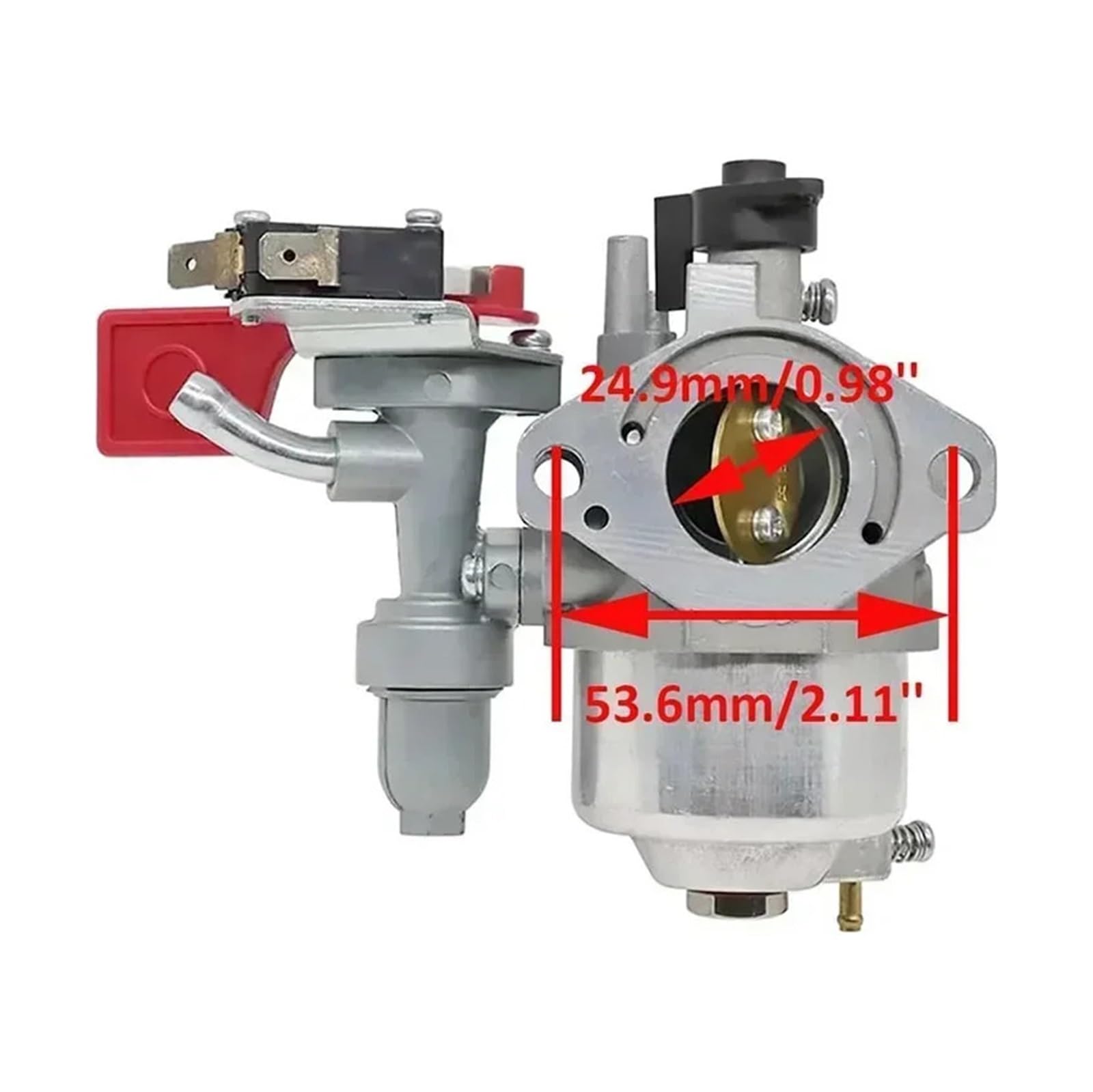Dingmao Carburador 84004885 799060 Compatible con motor Bri-ggs Stratt-0n 19H252 19L132 19L136 19L137 Vanguard