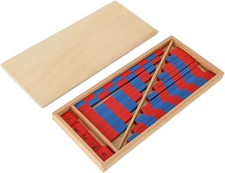 Wooden Math Toy - Number Peg Boards Counting Game for Kids 3-7, Early Education Numerical Rods with Storage Box, HandEye Coordination & Logical Thinking Development