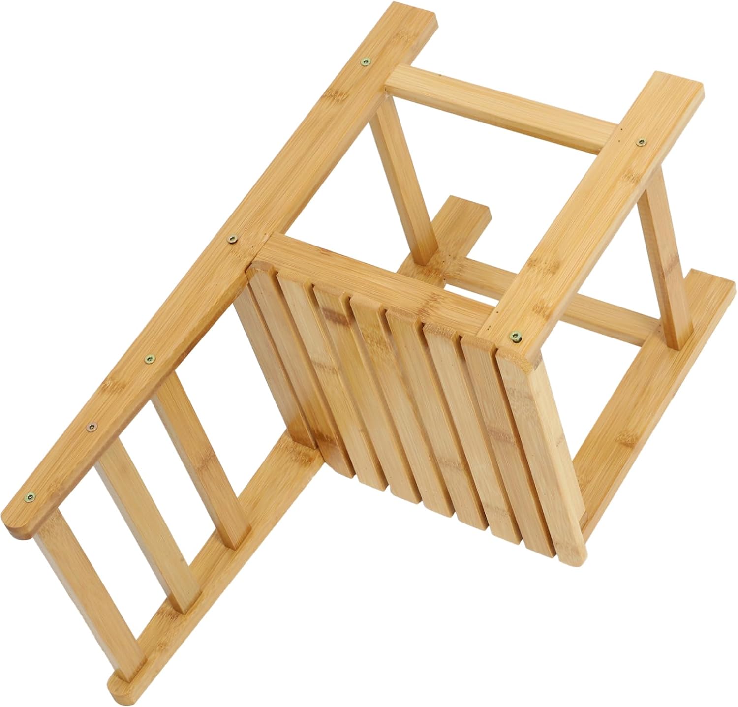 Step Stool Bamboo Stool for Shoes Changing Cute Boy Girl Bench for Boys and Girls