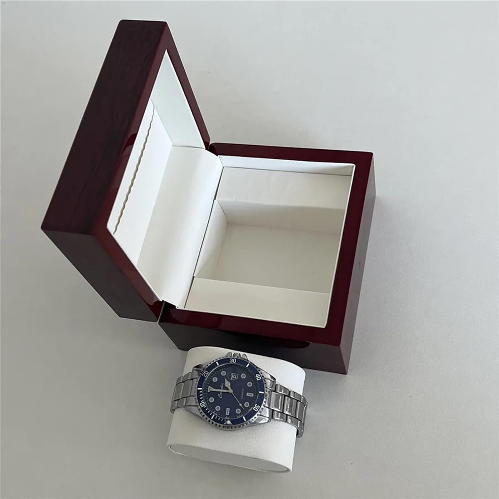 Portaorologi in Legno Massello 1 scatola portaoggetti for orologio a griglia, materiale in legno