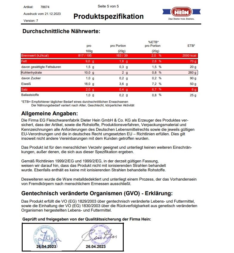 Chicken-Nuggets Hähnchenbrustfilet geformt 875g Dieter Hein