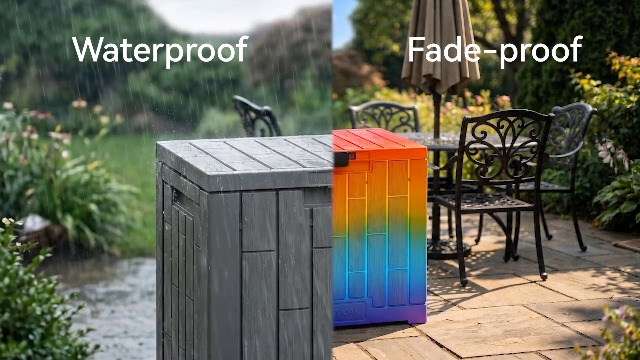 Amazon.com : EAST OAK Outdoor Storage Box, 31 Gallon Deck Box