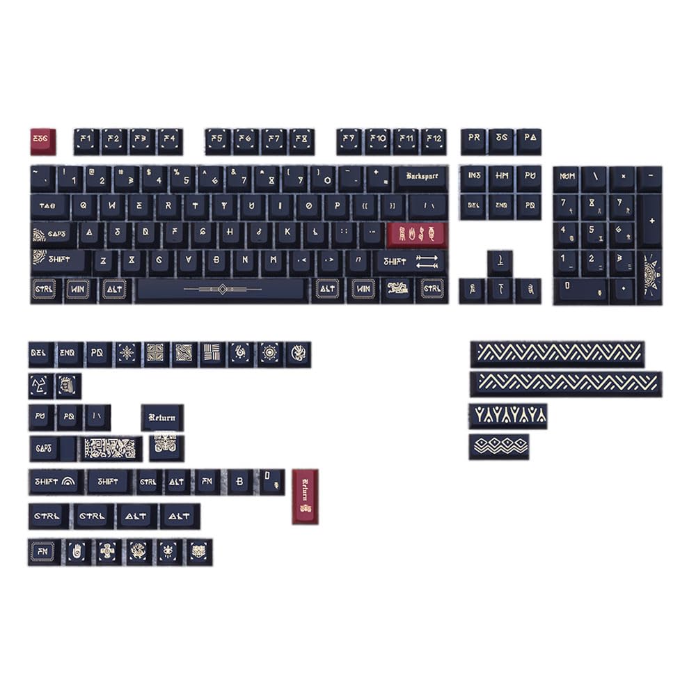 Lot de 142 touches pour claviers mécaniques Thème ruines